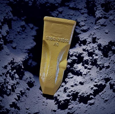 Fabrica de la marca TIG Hyundai R225 Excavadora Dentes de cubo 61Q6-31310RC, punto de dientes de la excavadora para excavar