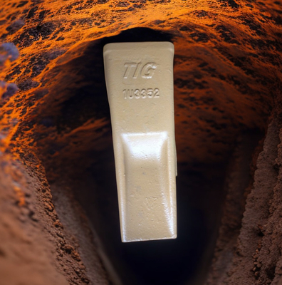 Diente de los dientes 1U3352 del cubo de   320 de los dientes de TIG Brandcasting y diente 1U3352RC para la familia de 320 J350 con acero de carbono